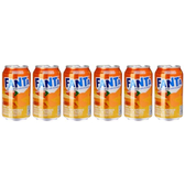 Imagem da oferta Pack de Fanta Laranja lata 350ml 6 unidades