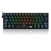 Imagem da oferta TECLADO MECÂNICO GAMER REDRAGON FIZZ RGB PRETO SWITCH MARROM K617-RGB-B (PT-BROWN)