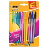Imagem da oferta Canetas coloridas bic cristal fashion 10 cores