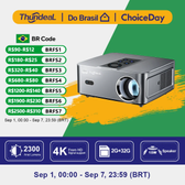 Imagem da oferta Projetor ThundeaL Full HD 1080P 4K TD98W Mini Portátil Android WiFi 2G LED TD98 Mini Projetor de Feixe 3D TV Home Theat