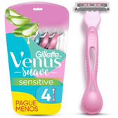 Imagem da oferta Aparelho de Depilação Gillette Venus Suave Sensitive - 4 Unidades