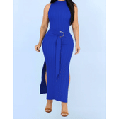 Imagem da oferta Vestido Liz Feminino Regata Modelador Cinto Fivela Orgânica