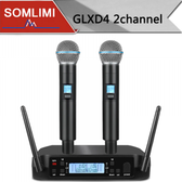 Imagem da oferta Sistema de Microfone Sem Fio 2 Canais SOMLIMI GLXD4-B58 600-699mhz