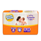 Imagem da oferta Fralda Pom Pom Protek Proteção de Mãe M 48 unidade