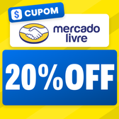 Imagem da oferta Cupom Mercado Livre: 20% OFF acima de R$ 1 (até R$ 500) em Selecionados
