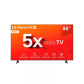 Imagem da oferta Smart TV 4K 86" LG NanoCell 86NANO80T com Processador a8 AI, Painel 120Hz, FreeSync, Alexa/Chromecast integrado, webOS 24 e Controle Smart