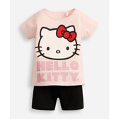 Imagem da oferta Conjunto curto de algodão hello kitty (Tam. 1 ao 5)
