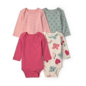 Imagem da oferta Kit Body Bebê 4 Peças Estampado Multicor Carter's
