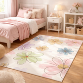Imagem da oferta Tapete Decorativo Infantil 118x70cm Antiderrapante