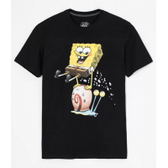Imagem da oferta Camiseta Estampa Bob Esponja e Gary Preto