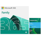 Imagem da oferta Microsoft 365 Family 15 meses 6 PCs + Kaspersky Antivírus Total