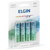 Imagem da oferta Kit Pilhas Alcalinas com 4X AA - Elgin