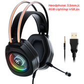 Imagem da oferta Headset Gamer Havit H2016D RGB Drivers 50mm - HV-H2016D
