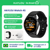 Imagem da oferta Smartwatch HAYLOU Watch 4S com Tela AMOLED de 1.43" Ligações por Bluetooth com Pulseira Extra e +120 Modos de Treino