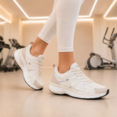 Imagem da oferta Tênis Unissex Treino Academia Sola Eva Mesh Respirável Bege 36 Br