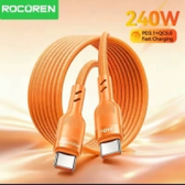 Imagem da oferta Cabo USB Rocoren 240W PD USB C para Tipo C para Huawei Xiaomi Samsung, Cabo de Carregamento Rápido USB C, Cabo Tipo-C