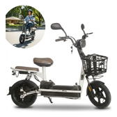 Imagem da oferta Bike Elétrica Scooter 48v 350w Bateria Removível Branca Top