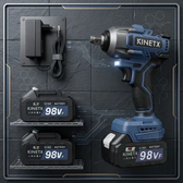 Imagem da oferta 680nm Chave De Impacto A Bateria*2 98vf Brushless Kinetx