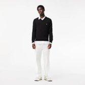 Imagem da oferta Suéter Lacoste de Algodão Orgânico com Gola V Masculino