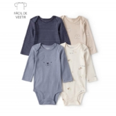 Imagem da oferta Kit Body Bebê 4 Peças Ursinhos Multicor Carter's