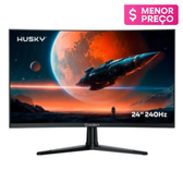 Imagem da oferta Monitor Gamer Curvo Husky Boreal 24" FHD 240Hz 1ms Adaptive Sync VA DisplayPort e HDMI HDR - HMG00524PT