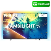 Imagem da oferta Smart TV PHILIPS Ambilight 50" 4K Comando de Voz HDR10+/Dolby Atmos VRR/ALLM Bluetooth - 50PUG8100/78