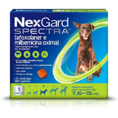 Imagem da oferta NexGard Spectra Antipulgas e Carrapatos e Vermífugo para Cães de 76 a 15kg - 1 tablete