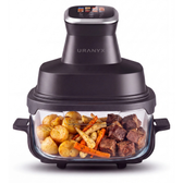 Imagem da oferta AirFryer Fritadeira Digital Uranyx 4L 1500w de Vidro Tela Touch 110-220v