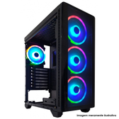 Imagem da oferta Gabinete Gamer Riotoro CR110TG Mid Tower Vidro Temperado Sem Fonte Com 1 Fan