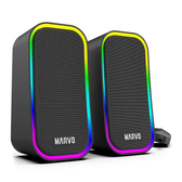 Imagem da oferta Caixa de Som Marvo Sg-285, Rgb, 3W Rms, Preta, Sg-285-Bk