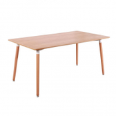 Imagem da oferta Mesa de Jantar Eames Premium Retangular Madeira 160 cm