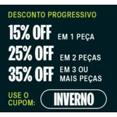 Imagem da oferta Desconto Progressivo Ganhe até 35% Levando 3 ou Mais Peças Olympikus