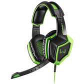 Imagem da oferta Headset Gamer Warrior Ares USB 7.1 3D Surround Sound Preto/Verde - PH224