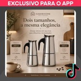 Imagem da oferta Cafeteira Italiana Moka Premium Aço Inox - 4 ou 6 Xícaras