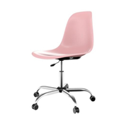 Imagem da oferta CADEIRA EAMES OFFICE CROMADO CX 2 PP ROSA
