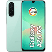 Imagem da oferta Samsung Celular Galaxy A26 5G 256GB 8GB RAM Câmera de 50MP IP67 Tela Super AMOLED 6.7" NFC (Verde)