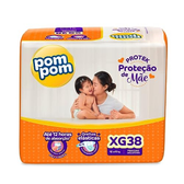 Imagem da oferta Fralda Pom Pom Protek Proteção de Mãe Mega XG 38 Unidades