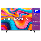 Imagem da oferta Smart TV 50U706678G DLED 50 4K Wi-fi Roku TV AOC