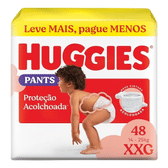 Imagem da oferta 2 Pacotes Fralda Huggies Pants Roupinha Proteção Acolchoada XXG - 48 Unidades Cada