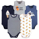 Imagem da oferta Kit com 5 Bodies Regata Hudson Baby para Bebê