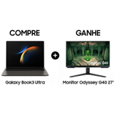 Imagem da oferta Notebook Samsung Galaxy Book 3 Ultra i7-13700H 32GB SSD 1TB GeForce RTX 4050 Tela AMOLED 16'' WQXGA+ W11 - NP960XFH-XA1BR + Monitor Samsung Odyssey G4
