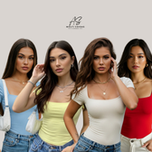 Imagem da oferta Kit 4 Blusinha Baby Look