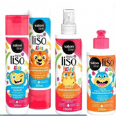 Imagem da oferta Kit Kids com Shampoo + Condicionador + Creme para Pentear + Spray Meu Lisinho Salon Line