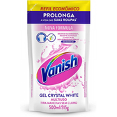 Imagem da oferta Tira Manchas Vanish Líquido Crystal White para roupas brancas Refil Econômico 500ml