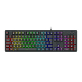 Imagem da oferta Teclado Membrana Gamer Redragon Netherbane Iluminação Rainbow Preto Abnt2 K521-r