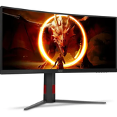Imagem da oferta Monitor Gamer Curvo AOC QHD AGON G4 QUAD 34" Ultrawide WQHD 180Hz 0,5ms