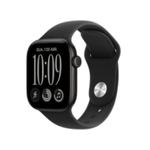 Imagem da oferta Apple Watch Series 12 GPS caixa em alumínio preto de 42 mm com Bracelete desportiva preta - ML