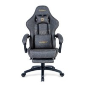Imagem da oferta Cadeira Gamer Husky Tempest 700 Até 145kg Almofadas Reclinável 150º PU Descanso para Pés Cinza - HCG700CZ