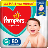 Imagem da oferta Fralda Supersec G - Pampers 80 Unidades