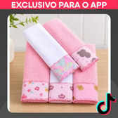 Imagem da oferta Kit 5 Toalhinhas de Boca e Ombro Felpudas para Maternidade